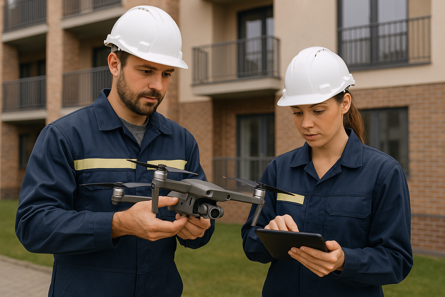 Woning onderhoud inspectie met rond en table
