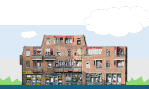 Ortho foto, een foto zonder perspectief die volledig in verhouding is met de werkelijkheid.